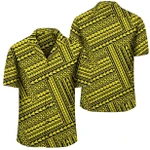 AmericansPower Shirt - Polynesian Nation Yellow Hawaiian Shirt