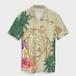 AmericansPower Shirt - Hawaii Kanaka Maoli Polynesian Flowers Turtle Hawaiian Shirt-