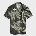 AmericansPower Shirt - Hawaii Polynesian Turtle Hibiscus Hawaiian Shirt Beige