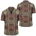 AmericansPower Shirt - Polynesian Symmetry Brown Hawaiian Shirt