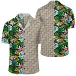 AmericansPower Shirt - Animals And Tropical Flowers Lauhala Moiety Hawaiian Shirt