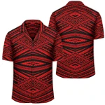 AmericansPower Shirt - Polynesian Tatau Red Hawaiian Shirt