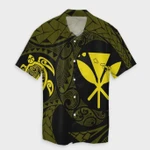 AmericansPower Shirt - Hawaiian Kanaka Turtle Polynesian Hawaiian Shirt Yellow