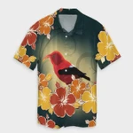 AmericansPower Shirt - Hawaii Honeycreeper Hibiscus Hawaiian Shirt