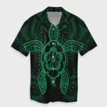 AmericansPower Shirt - Hawaii Turtle Fixed Green Hawaiian Shirt