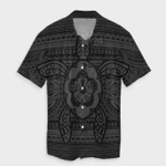 AmericansPower Shirt - Hawaiian Turtle Polyensian Tribal Hawaiian Shirt Gray