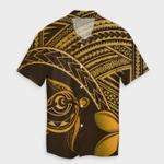 AmericansPower Shirt - Hawaiian Turtle Plumeria Kakau Polynesian Quilt Hawaiian Shirt Neo Brown