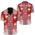 AmericansPower Shirt - Hawaii Santa Claus Christmas Polynesia Hawaiian Shirt Zu Style
