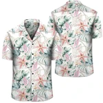 AmericansPower Shirt - Tropical Pattern With Orchids Leaves And Gold Chains Hawaiian Shirt
