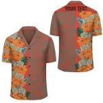 AmericansPower Shirt - (Personalized) Hibiscus Flowers Polynesia Hawaiian Shirt Haka Style