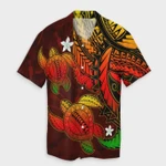 AmericansPower Shirt - Hawaii Polynesian Turtle Hibiscus Hawaiian Shirt Color Flag