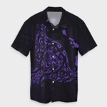 AmericansPower Shirt - Hawaiian Map Manta Ray Purple Polynesian Hawaiian Shirt