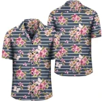 AmericansPower Shirt - Tropical Butterfly Pink Hawaiian Shirt