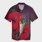 AmericansPower Shirt - Hawaiian Hummingbird And Hibiscus Polynesian Hawaiian Shirt