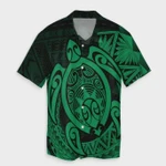 AmericansPower Shirt - Hawaii Polynesian Turtle Hawaiian Shirt Green
