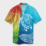 AmericansPower Shirt - Hawaii Turtle Shark Polynesian And Sea Hawaiian Shirt