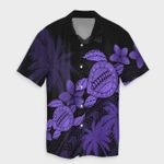 AmericansPower Shirt - Hawaii Turtle Plumeria Coconut Tree Polynesian Hawaiian Shirt Purple