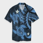 AmericansPower Shirt - Hawaii Polynesian Turtle Hibiscus Hawaiian Shirt Pastel Blue