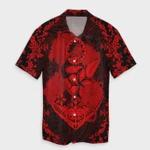 AmericansPower Shirt - Hawaii Anchor Hibiscus Flower Vintage Hawaiian Shirt Red