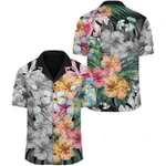 AmericansPower Shirt - Hawaii Forest Tropical Flower Hawaiian Shirt