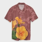 AmericansPower Shirt - Hawaii Hibiscus Pink Hawaiian Shirt