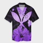AmericansPower Shirt - Hawaiian Kanaka Hawaiian Shirt Hibiscus Polynesian Love Violet