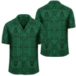 AmericansPower Shirt - Polynesian Lauhala Mix Green Hawaiian Shirt
