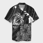 AmericansPower Shirt - Hawaiian Hibiscus Sea Turtle Swim Polynesian Hawaiian Shirt