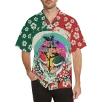 AmericansPower Shirt - Hawaii Mele Kalikimaka Dabbing Santa Surfing Hawaiian Shirt