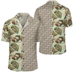 AmericansPower Shirt - Hawaii Vintage Tropical Jungle Leaves Orchid Bird Lauhala Moiety Hawaiian Shirt