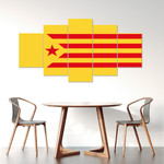 AmericansPower Canvas Wall Art - Catalonia Flag Of Catalan Republic Estelada Roja Car Seat Covers A7 | AmericansPower