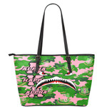 AmericansPower Leather Tote - AKA Full Camo Shark Leather Tote | AmericansPower
