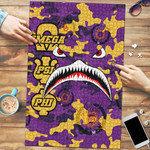 AmericansPower Jigsaw Puzzle - Omega Psi Phi Full Camo Shark Jigsaw Puzzle | AmericansPower
