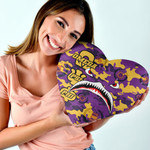 AmericansPower Heart Shaped Pillow - Omega Psi Phi Full Camo Shark Heart Shaped Pillow | AmericansPower

