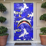 AmericansPower Door Sock - Zeta Phi Beta Full Camo Shark Door Sock | AmericansPower

