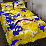 AmericansPower Quilt Bed Set - Sigma Gamma Rho Full Camo Shark Quilt Bed Set | AmericansPower
