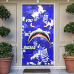 AmericansPower Door Sock - Phi Beta Sigma Full Camo Shark Door Sock | AmericansPower
