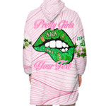 AmericansPower Clothing - (Custom) AKA Lips Hoodie Dress A7 | AmericansPower.store