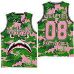 AmericansPower Clothing - (Custom) AKA Full Camo Shark Basketball Jersey A7 | AmericansPower