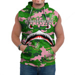 AmericansPower Clothing - (Custom) AKA Full Camo Shark Sleeveless Hoodie A7 | AmericansPower