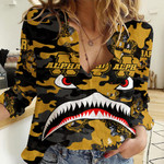 AmericansPower Clothing - Alpha Phi Alpha Full Camo Shark Women Casual Shirt A7 | AmericansPower