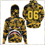 AmericansPower Clothing - Alpha Phi Alpha Full Camo Shark Hoodie Gaiter A7 | AmericansPower