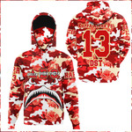 AmericansPower Clothing - Delta Sigma Theta Full Camo Shark Hoodie Gaiter A7 | AmericansPower