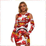 AmericansPower Clothing - Kappa Alpha Psi Full Camo Shark  Women's Tight Dress A7 | AmericansPower