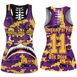 AmericansPower Clothing - Omega Psi Phi Full Camo Shark Hollow Tank Top A7 | AmericansPower