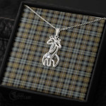 1stScotland Jewelry - Campbell Argyll Weathered Graceful Love Giraffe Necklace A7 | 1stScotland