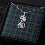 1stScotland Jewelry - Campbell Of Cawdor Modern Graceful Love Giraffe Necklace A7 | 1stScotland