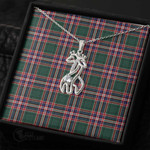 1stScotland Jewelry - Macfarlane Hunting Modern Graceful Love Giraffe Necklace A7 | 1stScotland