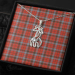 1stScotland Jewelry - Robertson Weathered Graceful Love Giraffe Necklace A7 | 1stScotland