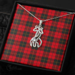 1stScotland Jewelry - Wallace Weathered Graceful Love Giraffe Necklace A7 | 1stScotland